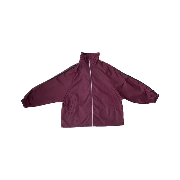 Lightweight waterproof jacket, stand collar, striped sleeves - Picture 2 of 4